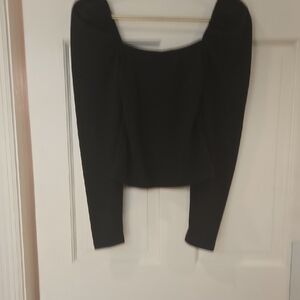 MINKPINK Black Long Sleeve Blouse